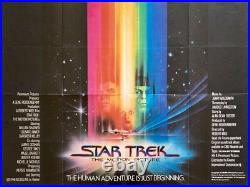 Star Trek The Motion Picture Original 1979 Quad Poster Shatner Nimoy Bob Peak