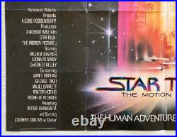 Star Trek The Motion Picture Original 1979 Quad Poster Shatner Nimoy Bob Peak