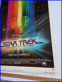 Star Trek The Motion Picture Original One Sheet Poster 27x41 Inches