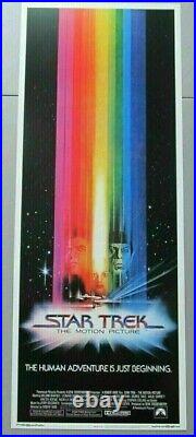 Star Trek The Motion Picture Original Rolled Insert 14x36 Movie Poster 1979 Sci