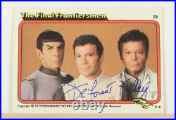 Star Trek The Motion Picture Signed Autograph Topps Card DeForest Kelly