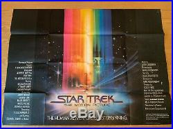 Star Trek The Motion Picture UK QUAD POSTER 1979 Original good condition