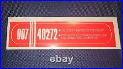 Star Trek The Next Generation Original Production-Made Prop LCARS Red Label