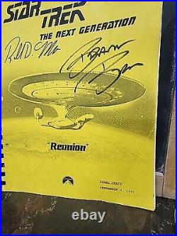 Star Trek, The Next Generation Script Lot Signed And Unsigned