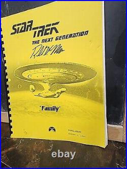 Star Trek, The Next Generation Script Lot Signed And Unsigned