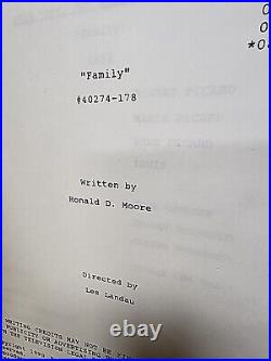 Star Trek, The Next Generation Script Lot Signed And Unsigned