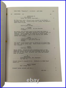 Star Trek The Next Generation Tapestry Original Script 1992 Signed Majel Barrett