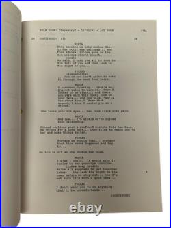 Star Trek The Next Generation Tapestry Original Script 1992 Signed Majel Barrett