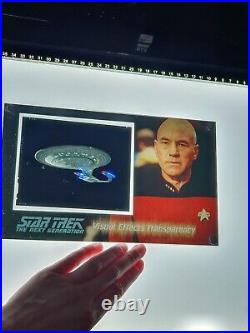 Star Trek The Next Generation Visual Effects transparency TV Movie prop with COA