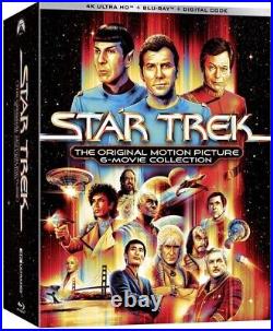 Star Trek The Original Motion Picture 6-Movie Collection New 4K UHD Blu-ray