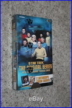 Star Trek The Original Series 40th Anniv series 1, 2 auto/box, factory sealed