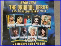 Star Trek The Original Series 40th Anniv series 1, 2 auto/box, factory sealed