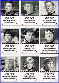 Star Trek The Original Series 40th Anniversary Portraits Insert Set Pt1-pt18 Star Trek The Original Series 40th Anniversary Portraits Insert Set Pt1-pt18