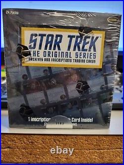 Star Trek The Original Series Archives & Inscriptions Sealed Trading Card Box