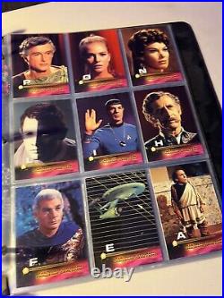 Star Trek The Original Series Binder Complete Set Character Log & Profiles Lot