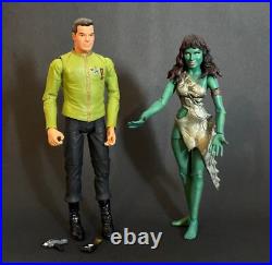 Star Trek The Original Series Captain Kirk in Dress Uniform & Orion Vina