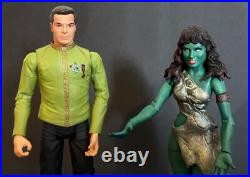 Star Trek The Original Series Captain Kirk in Dress Uniform & Orion Vina