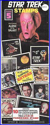 Star Trek The Original Series Collector Stamps Set of 6 Packages 1977 NEW SEALED