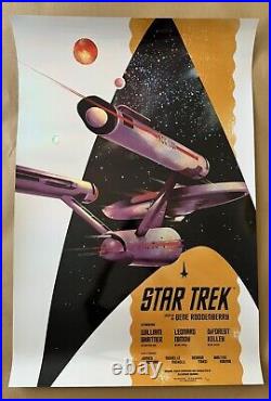 Star Trek The Original Series Foil Variant Lithograph Print By Lyndon Willoughby