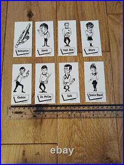 Star Trek The Original Series Gordon Currie Caricature Cards set of 8 1968 mint