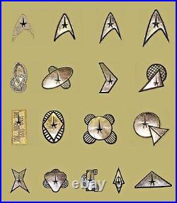 Star Trek The Original Series Patch Badge Insignia Uniform USS Ship Set of 17
