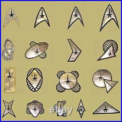 Star Trek The Original Series Patch Badge Insignia Uniform USS Ship Set of 17