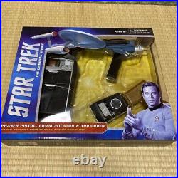 Star Trek The Original Series Phaser Pistol Communicator Tricorder Set With Box