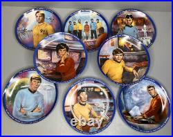 Star Trek The Original Series Plate Set of 8 including Kirk, Spock, Bones & More