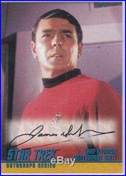 Star Trek The Original Series Season 1 A2 James Doohan Scotty Autograph Thin Ink