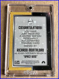 Star Trek The Original Series Season 1 Autograph A17 Ricardo Montalban as Khan