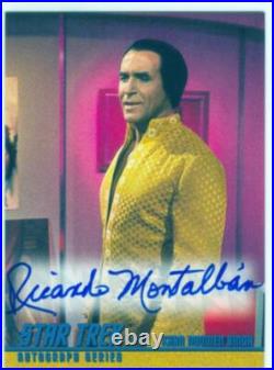 Star Trek The Original Series Season 1 Autograph Card A17 Ricardo Montalban