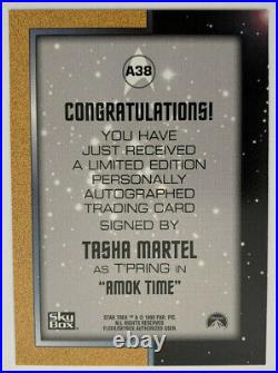 Star Trek The Original Series Season 1 Autograph Card A38 Tasha Martel