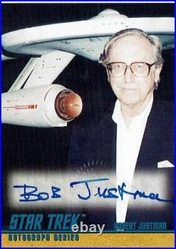Star Trek The Original Series Season 1 Autograph Card A6 Robert Justman Producer Star Trek The Original Series Season 1 Autograph Card A6 Robert Justman Producer