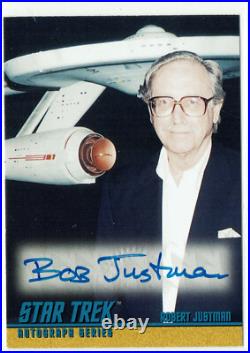 Star Trek The Original Series Season 1 Autograph Card A6 Robert Justman Producer Star Trek The Original Series Season 1 Autograph Card A6 Robert Justman Producer