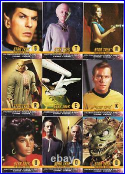 Star Trek The Original Series Season 1 Complete 12 Card Autograph Challenge Set