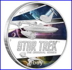 Star Trek The Original Series Ships 2018 2oz Silver Proof Coin MINTAGE 850