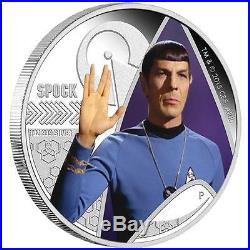 Star Trek The Original Series Spock 2015 1oz Silver Proof Coin Pf69 Ultra Cameo