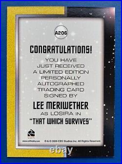 Star Trek The Original Series TOS Archives AUTOGRAPH A206 LEE MERIWETHER