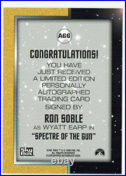 Star Trek The Original Series TOS Season 3 Autograph Card A66 Ron Soble