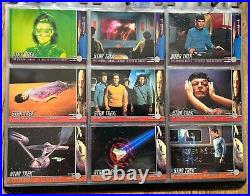 Star Trek The Original Series skybox trading cards, 243 episode cards, in binder
