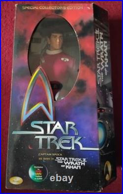 Star Trek The Wrath of Khan Admiral James Kirk Captain Spock Playmates 1999