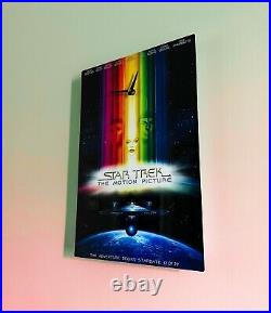 Star Trek Themed Dye Sublimation Aluminum Wall Poster With Analog Clock