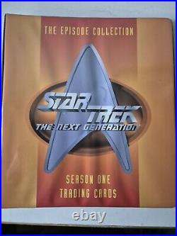 Star Trek Tng Season 1 Master Set & Binder Holo 120 Cards