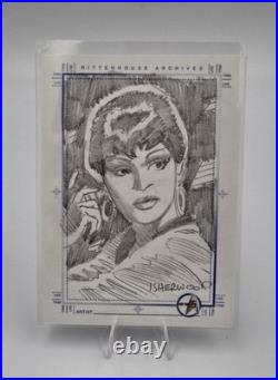 Star Trek ToS 35th Anniversary Sketchafex Uhura Sketch By Geoff Isherwood