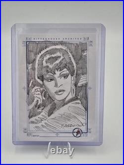 Star Trek ToS 35th Anniversary Sketchafex Uhura Sketch By Geoff Isherwood