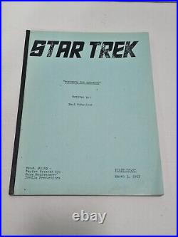 Star Trek Tomorrow the Universe TOS Draft Script Undeveloped Episode RARE