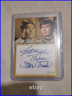 Star Trek Tos Archives & Inscriptions Autograph Trading Card George Takei A19