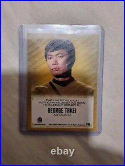 Star Trek Tos Archives & Inscriptions Autograph Trading Card George Takei A19