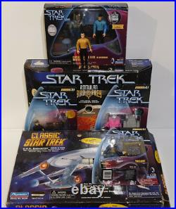 Star Trek Tos Enterprise 1701, Romulan Bird Of Prey, Kirk, Spock & More