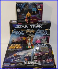 Star Trek Tos Enterprise 1701, Romulan Bird Of Prey, Kirk, Spock & More